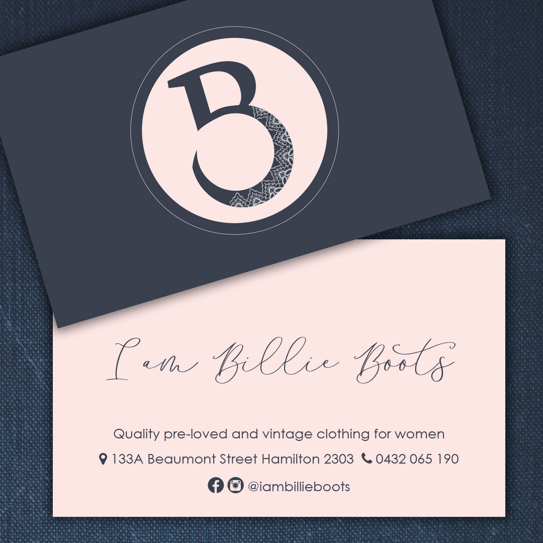 Billy Boots Business card.