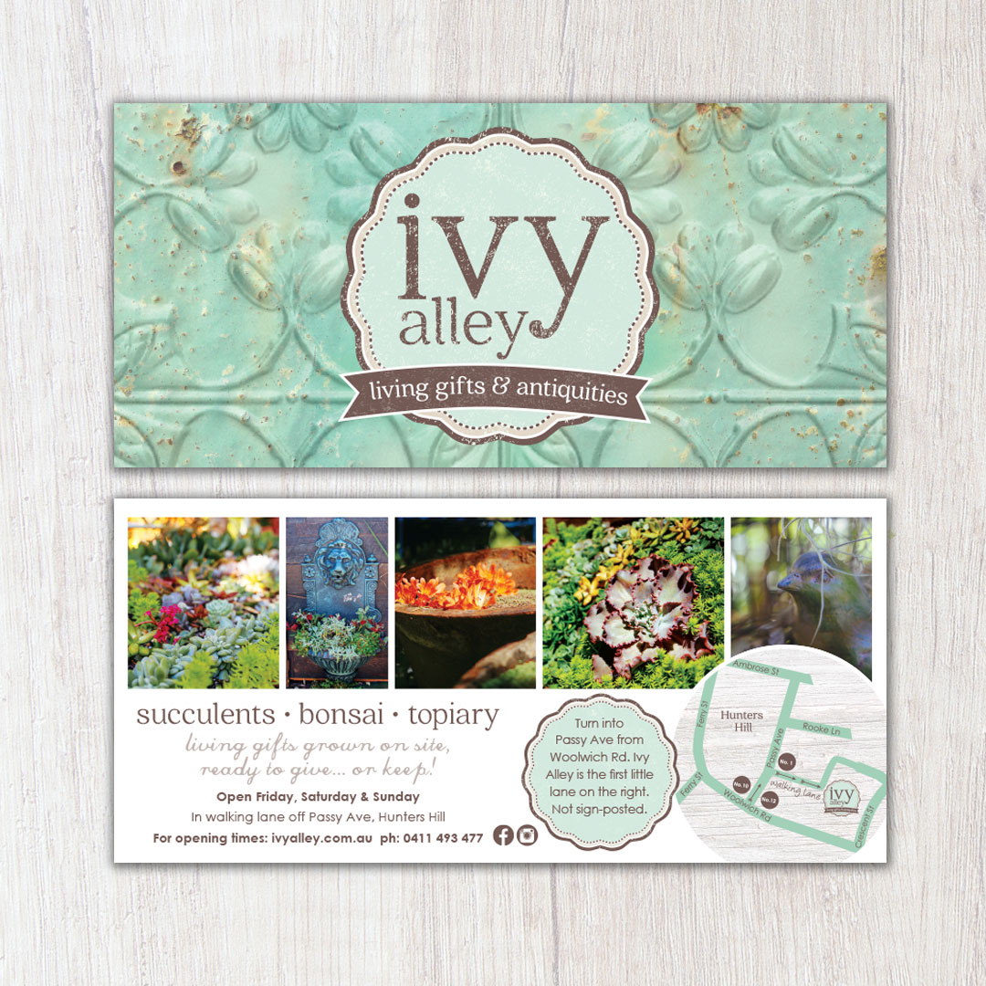 Flyer design for Ivy Alley